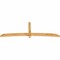 Ekena Millwork Bellingham Rough Sawn Timber Gable Bracket, Western Red Cedar, 108"W x 36"H x 4"D x 4"F, 8/12 Pitch GBW108X36X0404BEL00RWR - alternate 5